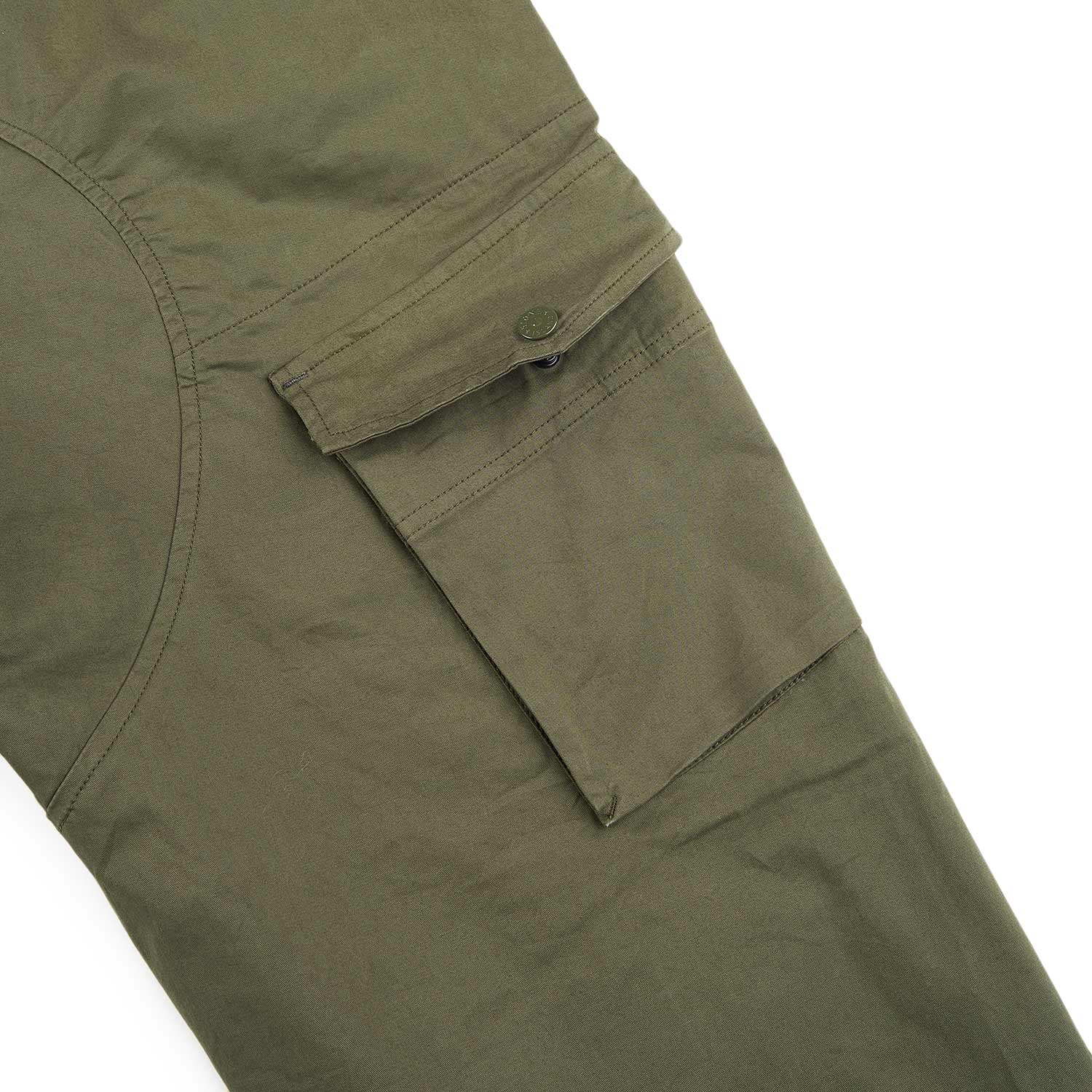 stone island ghost piece cargo pants (olive) - a.plus