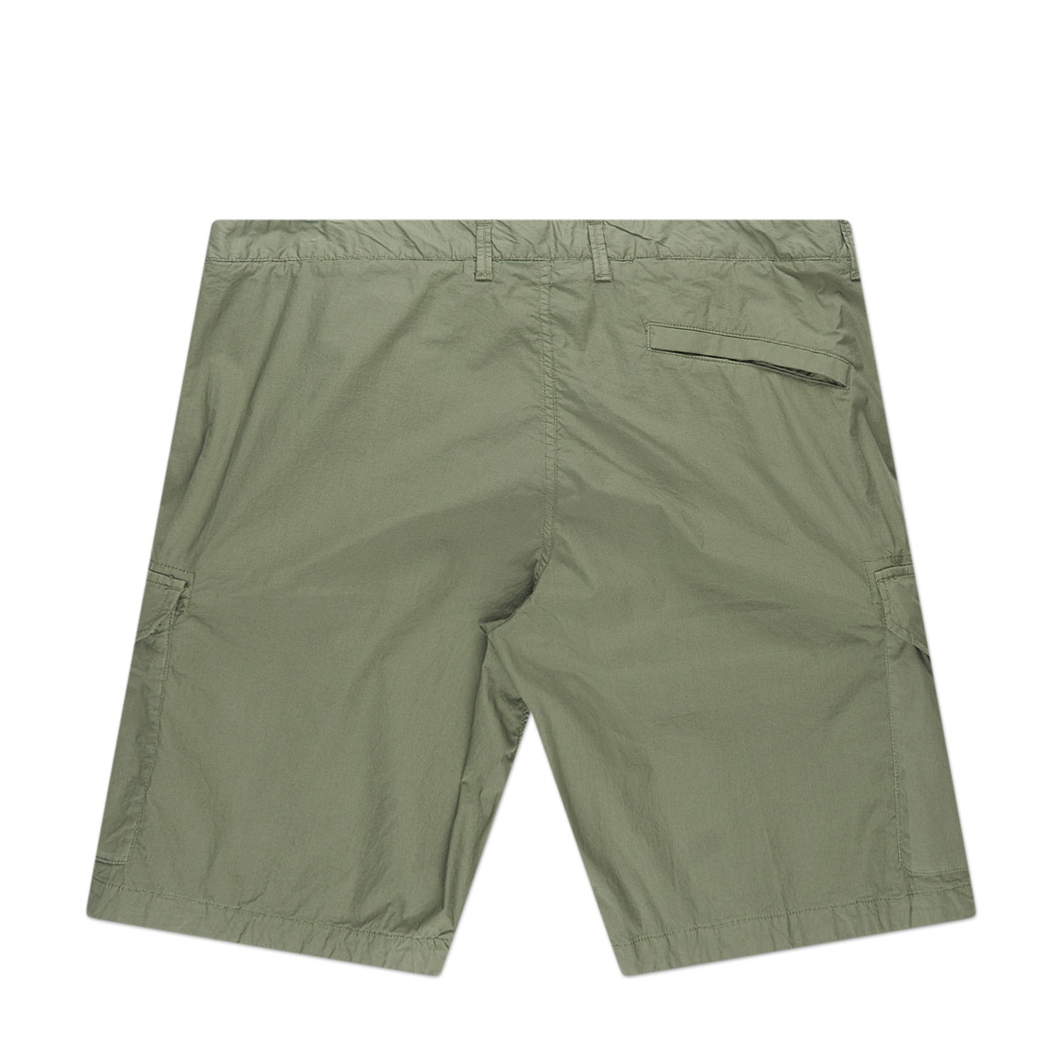 stone island old effect cargo bermuda shorts (olive) - a.plus