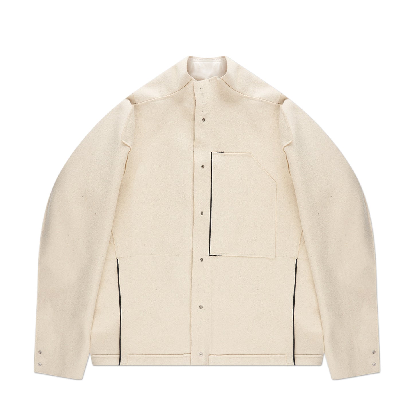 acronym j70-bu burel® wool jacket (white) - a.plus