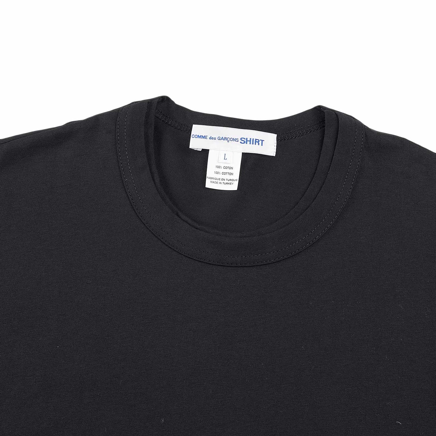 comme des garçons shirt knit t-shirt (black) - a.plus