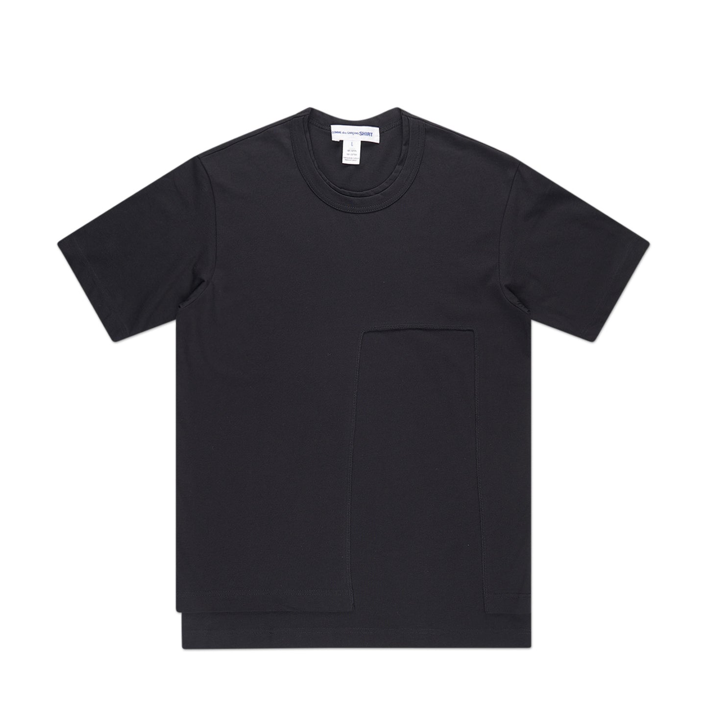comme des garçons shirt knit t-shirt (black) - a.plus