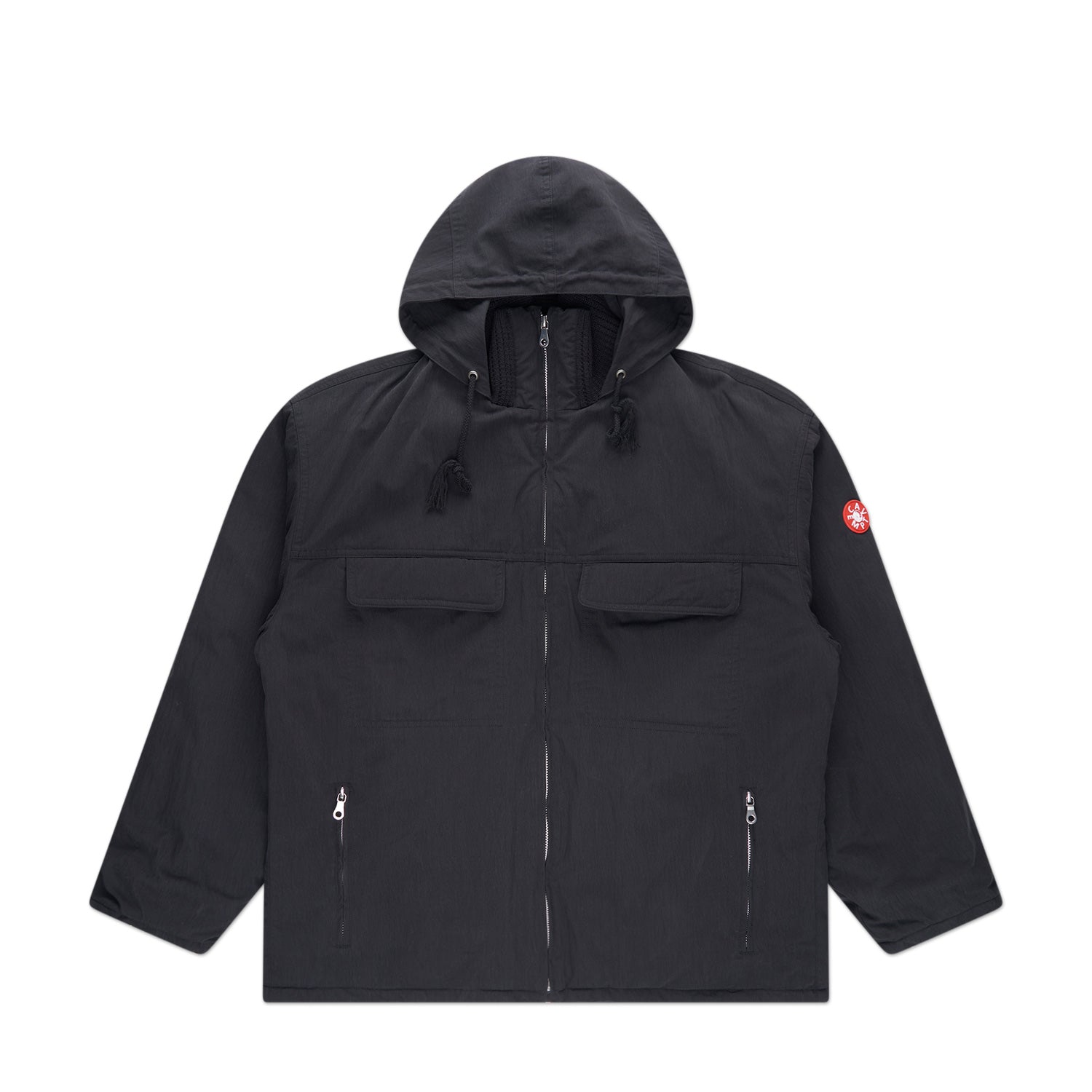 cav empt cn rib collar zip jacket (black) - a.plus
