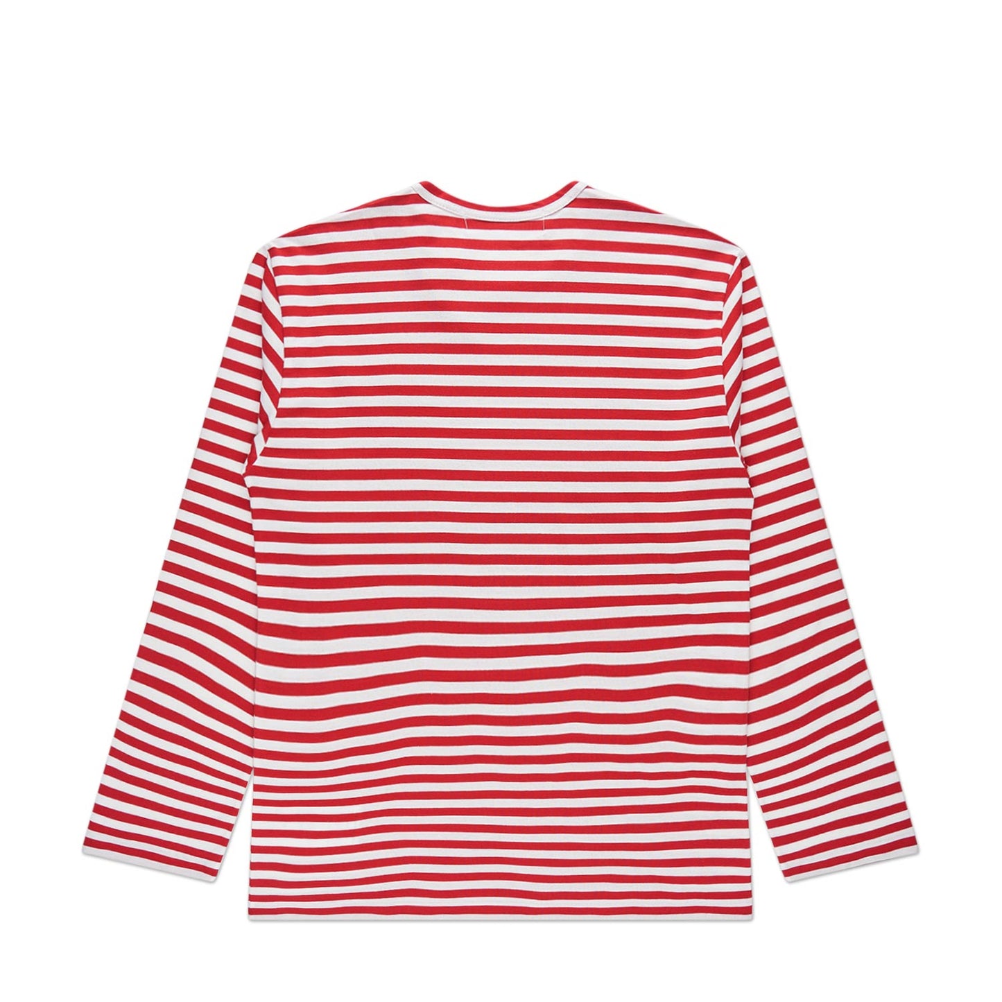 comme des garçons play long sleeve knit (red/ white) - a.plus
