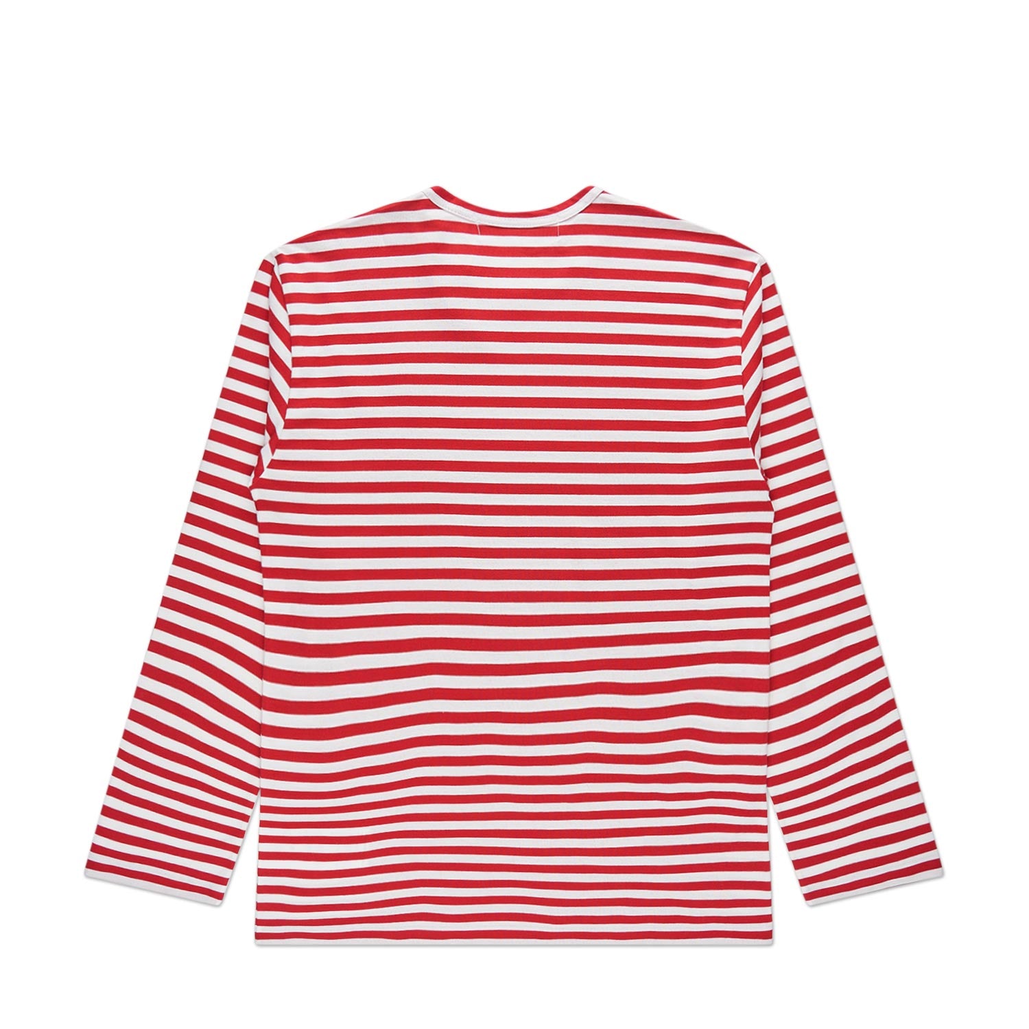 comme des garçons play long sleeve knit (red/ white) - a.plus