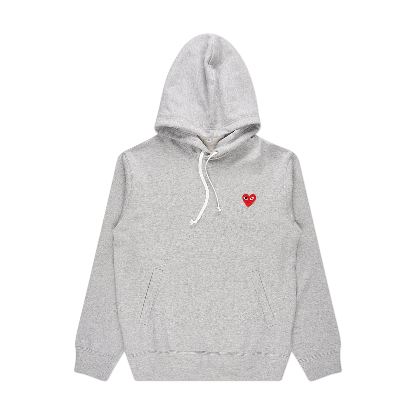 comme des garçons play sweatshirt knit (grey) - a.plus