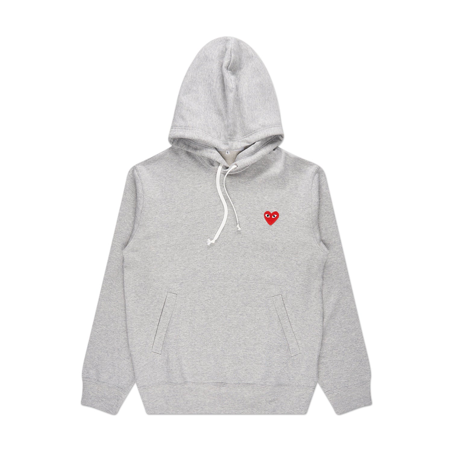 comme des garçons play sweatshirt knit (grey) - a.plus