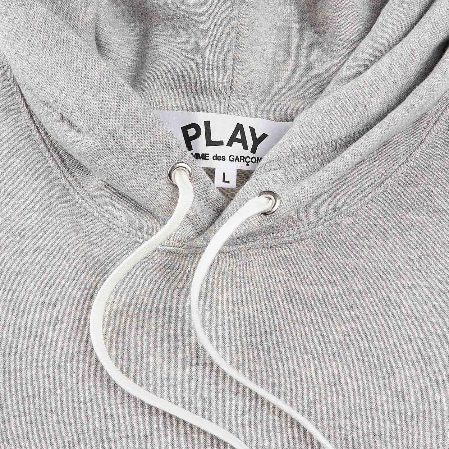 comme des garçons play sweatshirt knit (grey) - a.plus