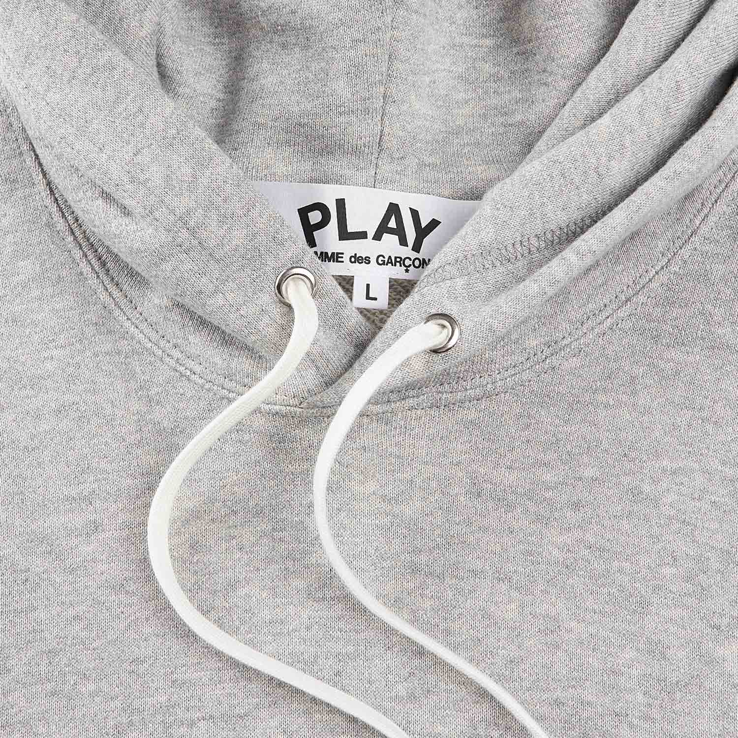 comme des garçons play sweatshirt knit (grey) - a.plus
