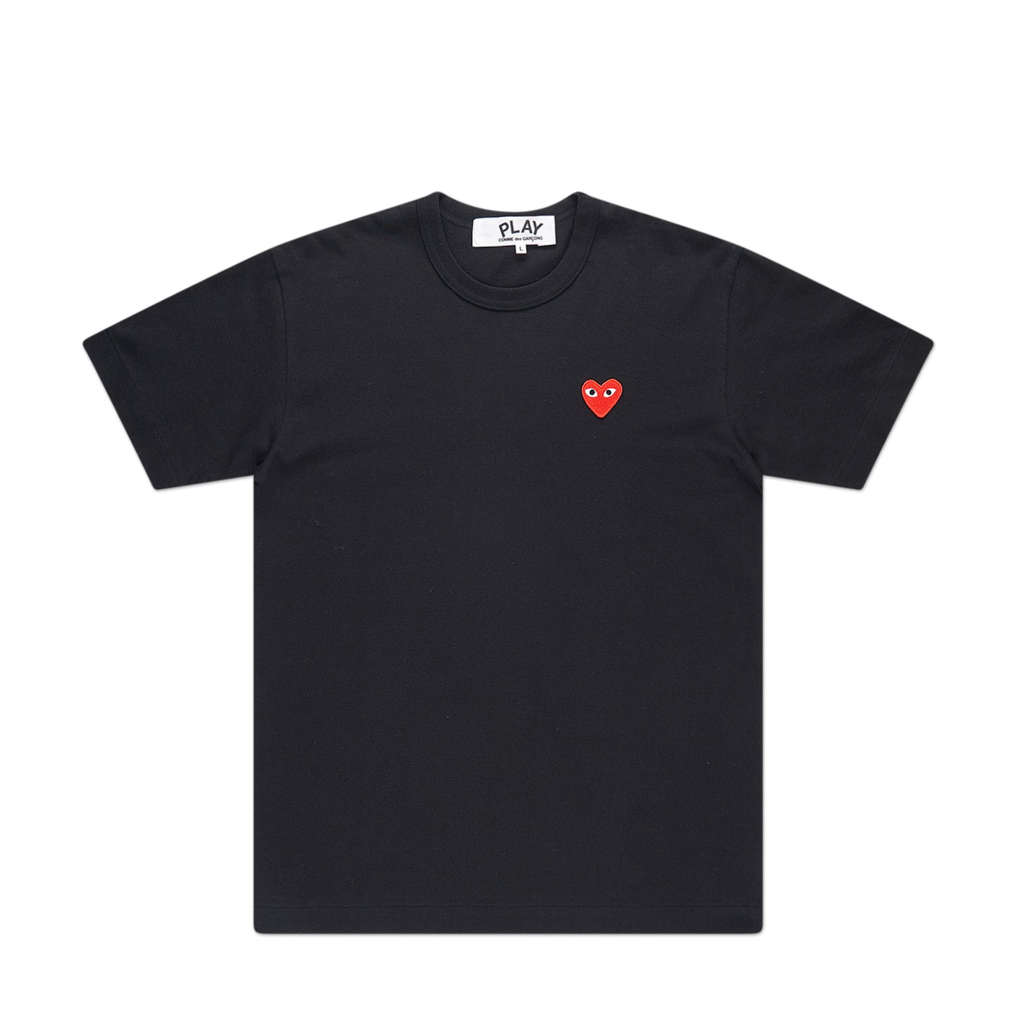comme des garçons play t-shirt (black) - a.plus