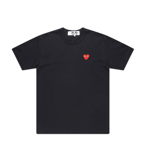 comme des garçons play t-shirt (black) - a.plus