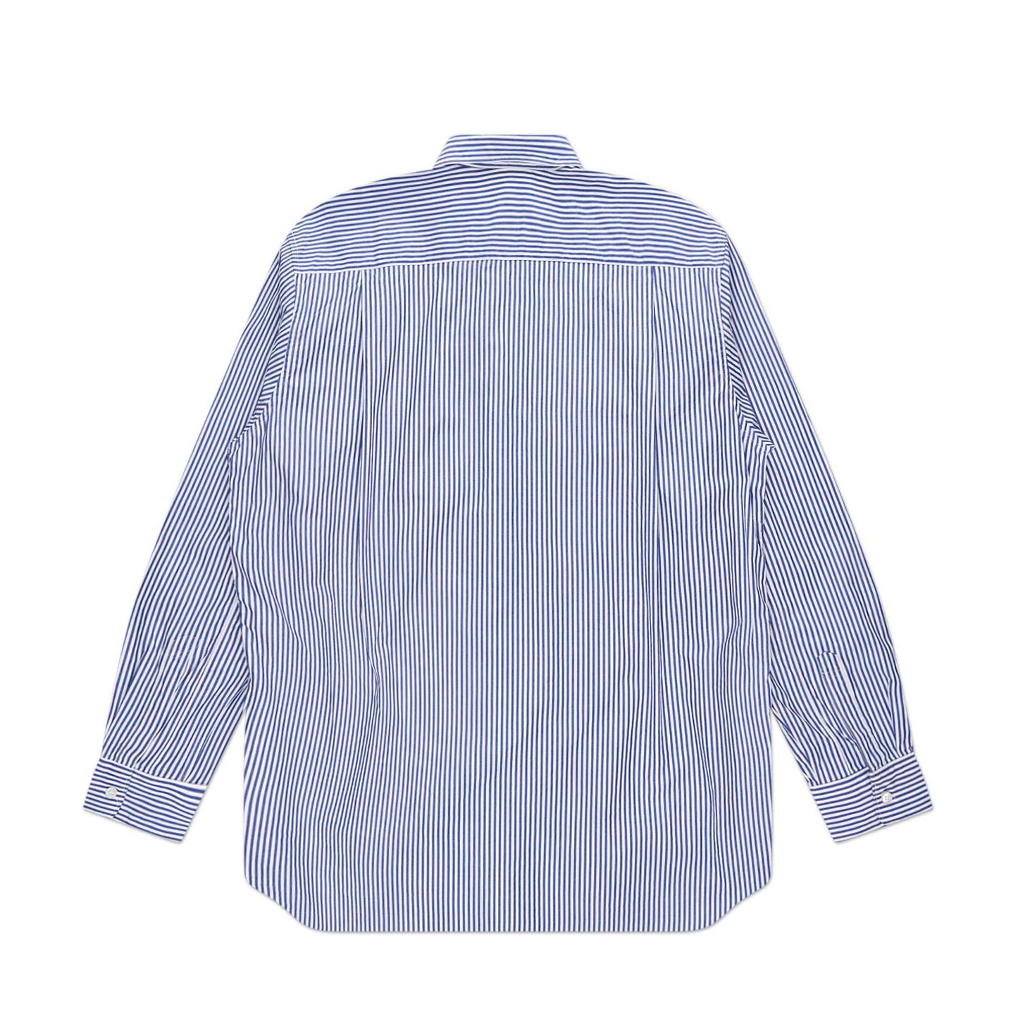 comme des garçons play shirt woven (blue / white) - a.plus