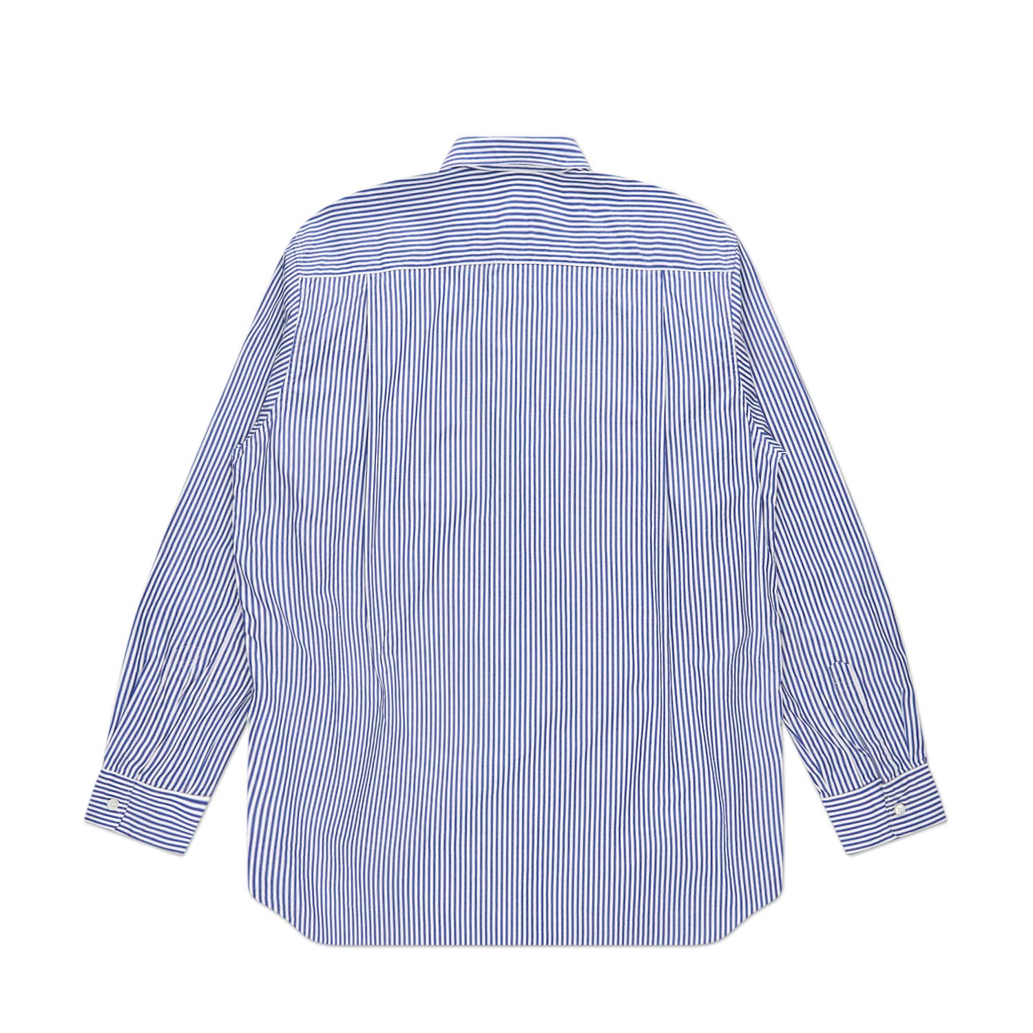 comme des garçons play shirt woven (blue / white) - a.plus