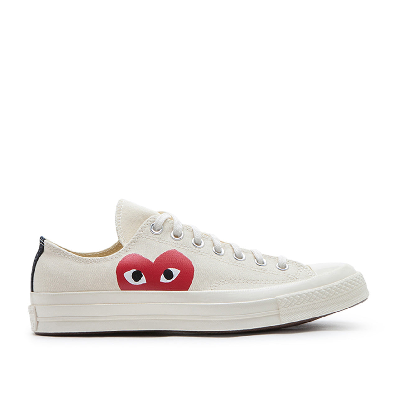 comme des garçons play x converse big heart chuck taylor all star 70 low (white) - a.plus
