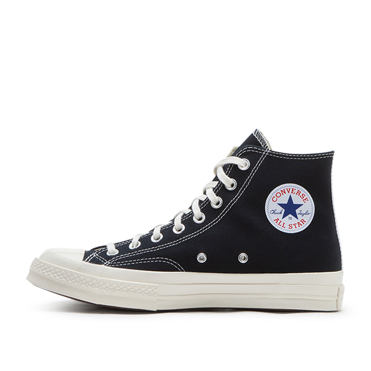 comme des garçons play x converse big heart  chuck taylor all star 70 high (black) - a.plus