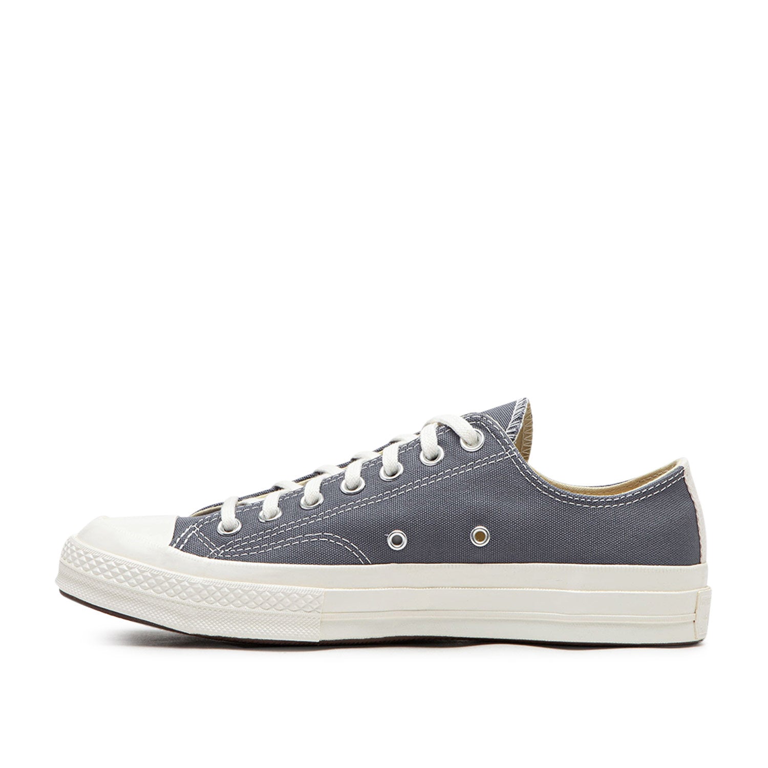 comme des garçons play x converse new big heart chuck taylor 70 low (grey) - a.plus