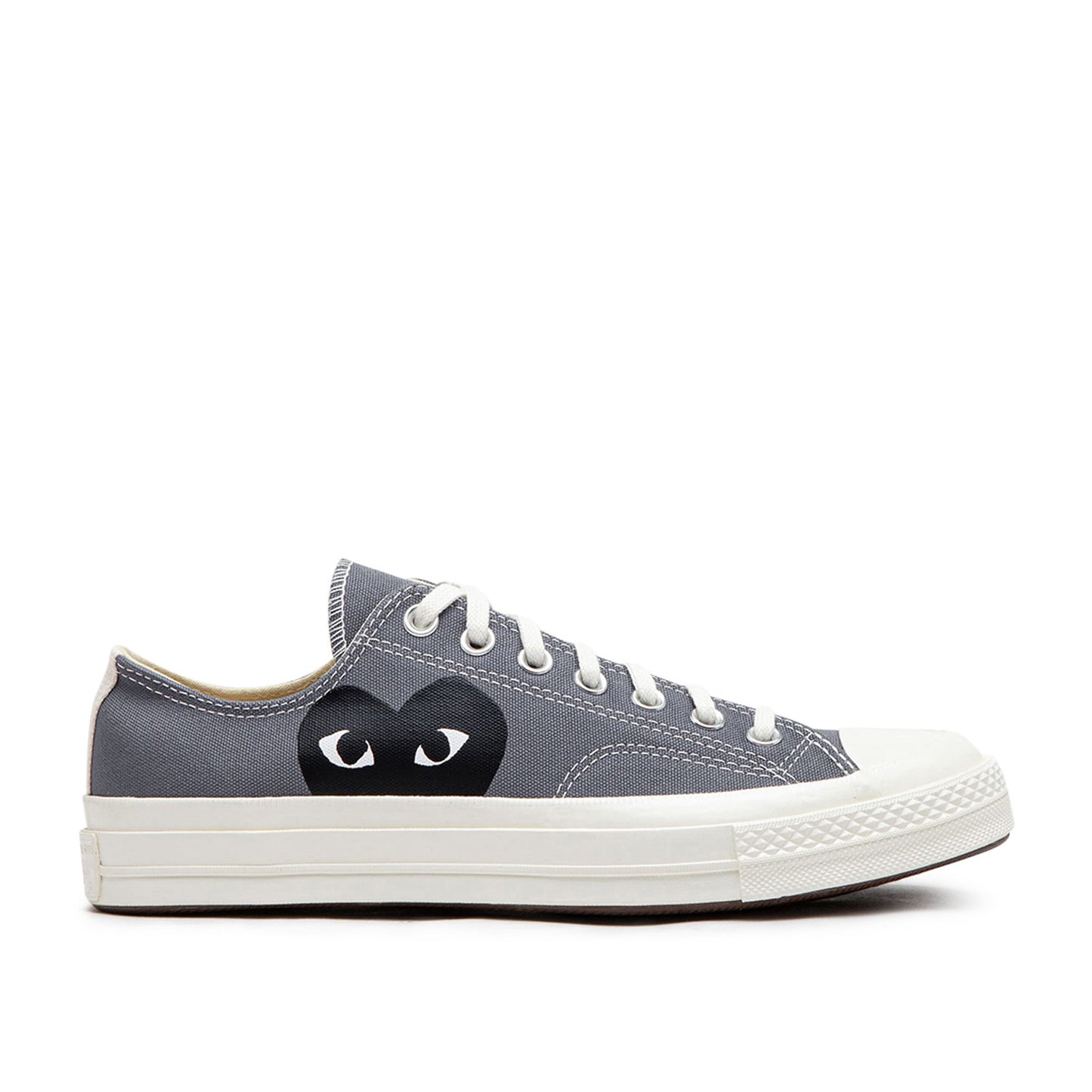 comme des garçons play x converse new big heart chuck taylor 70 low (grey) - a.plus