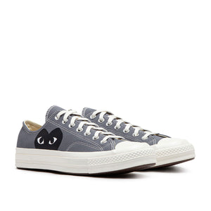 comme des garçons play x converse new big heart chuck taylor 70 low (grey) - a.plus