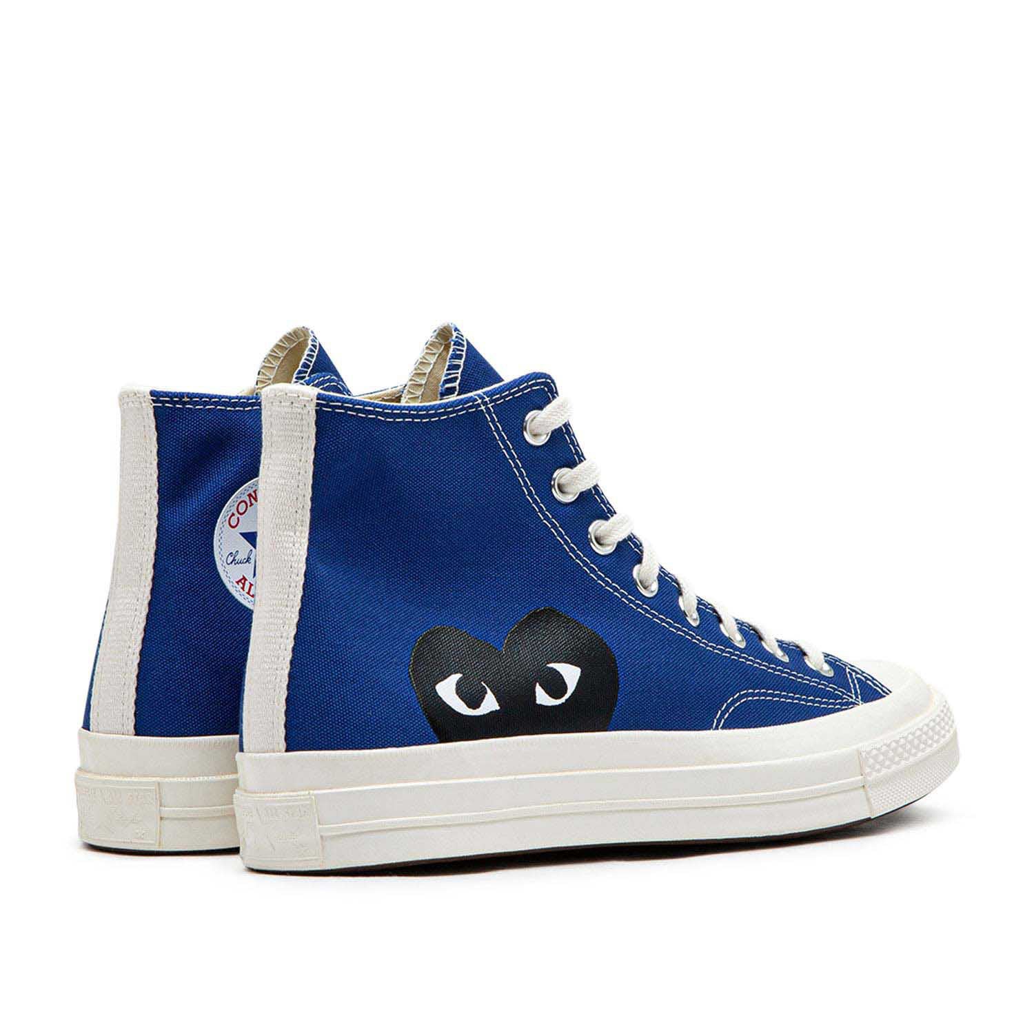comme des garçons play x converse big heart chuck taylor all star 70 high (blue quartz) - a.plus