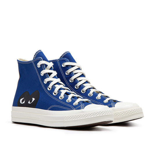 comme des garçons play x converse big heart chuck taylor all star 70 high (blue quartz) - a.plus