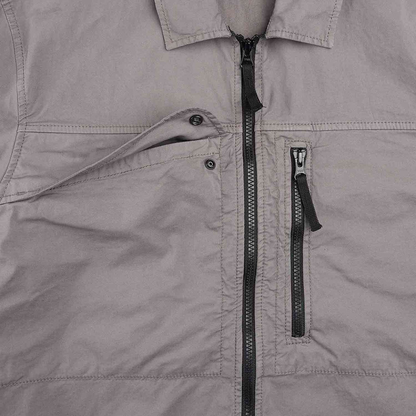 stone island overshirt (dove grey) - a.plus
