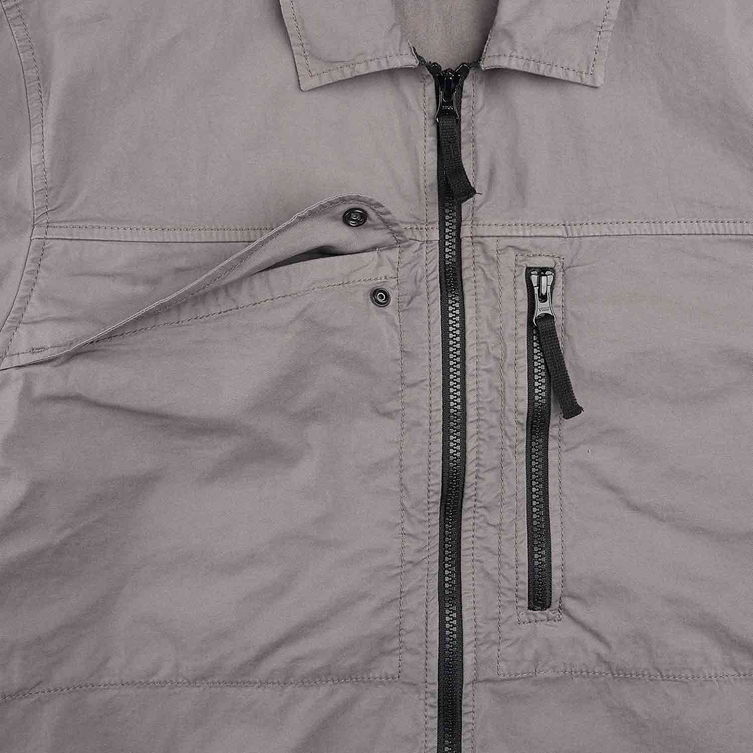stone island overshirt (dove grey) - a.plus