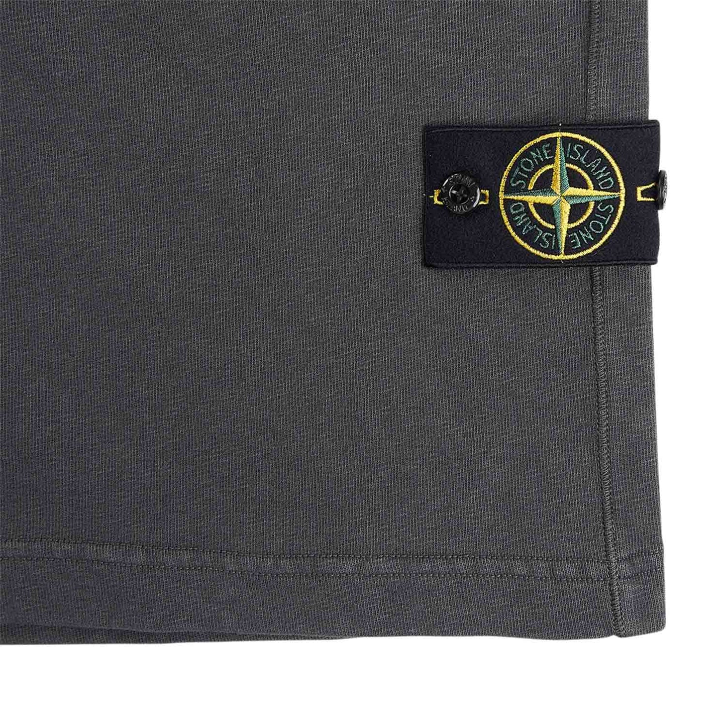 stone island fleece shorts (charcoal) - a.plus