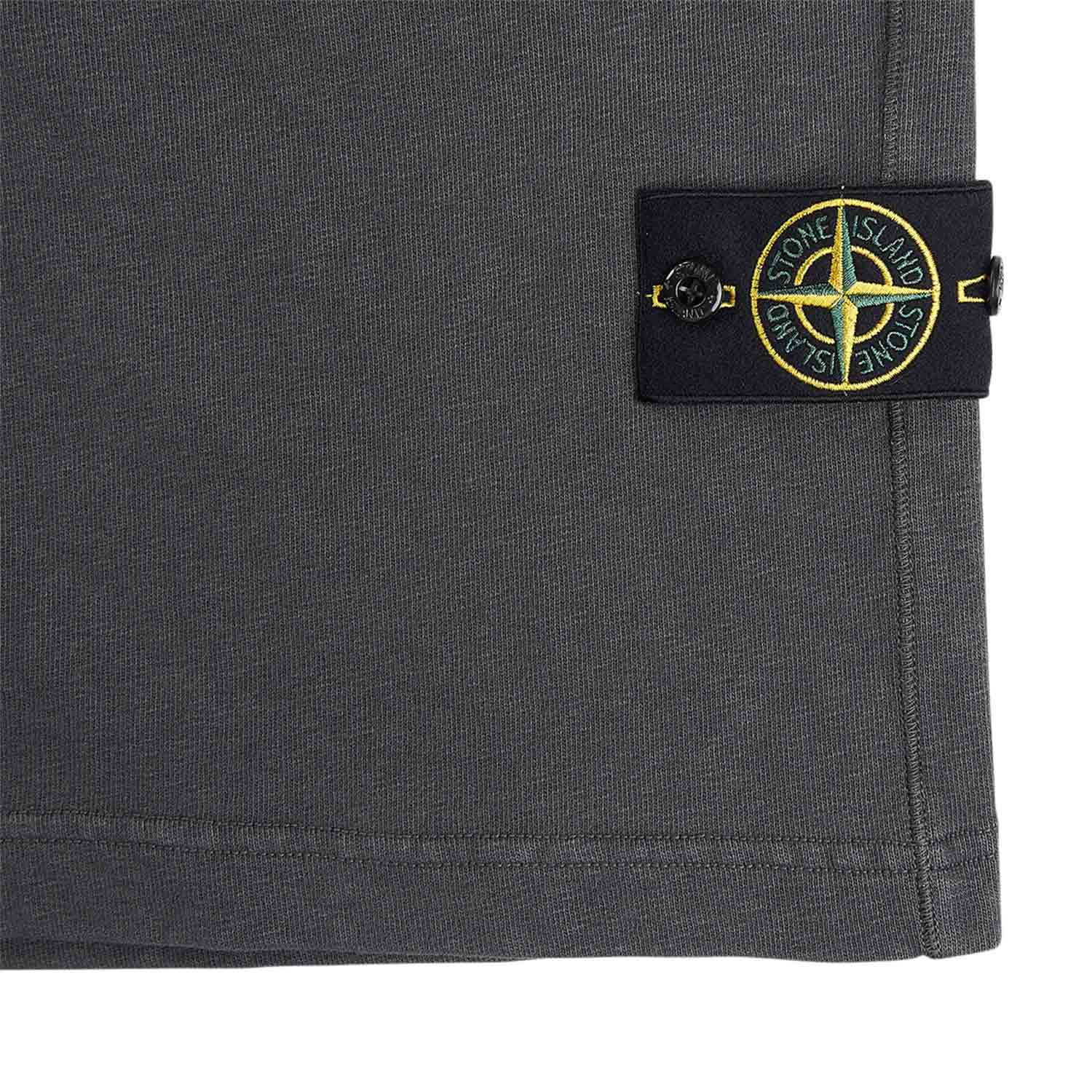 stone island fleece shorts (charcoal) - a.plus
