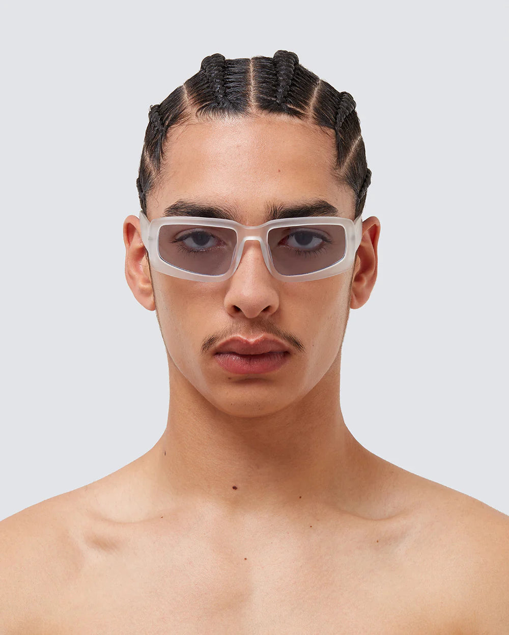 a better feeling soto-ii matte glacial sunglasses (white) - a.plus