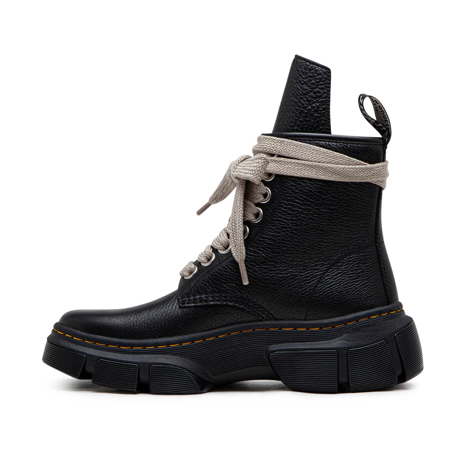 dr. martens x rick owens drkshdw 1460 dmxl jumbo lace boot (black) - a.plus
