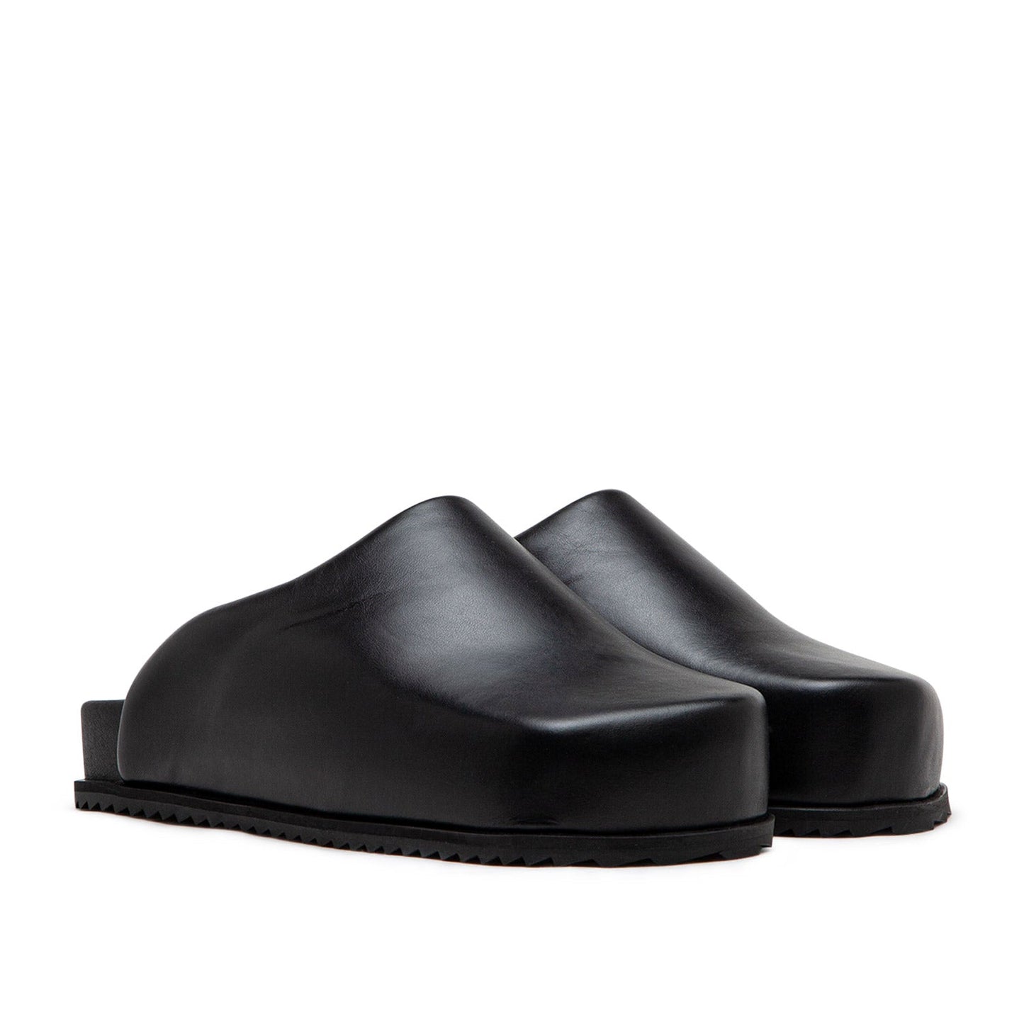 yume yume truck slides (black leather) - a.plus