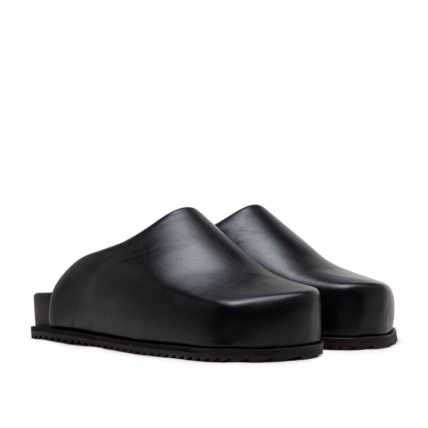 yume yume truck slides (black leather) - a.plus