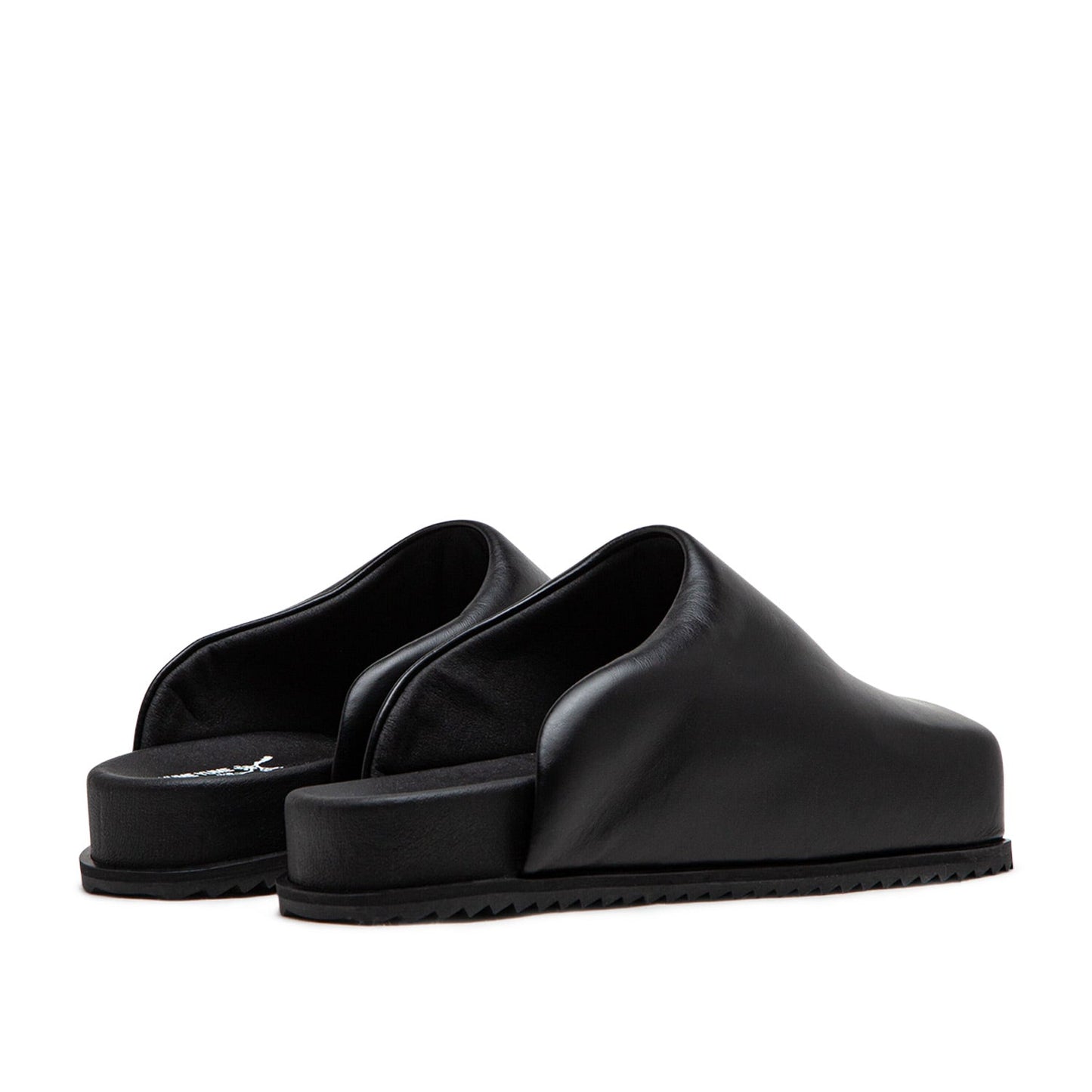 yume yume truck slides (black leather) - a.plus