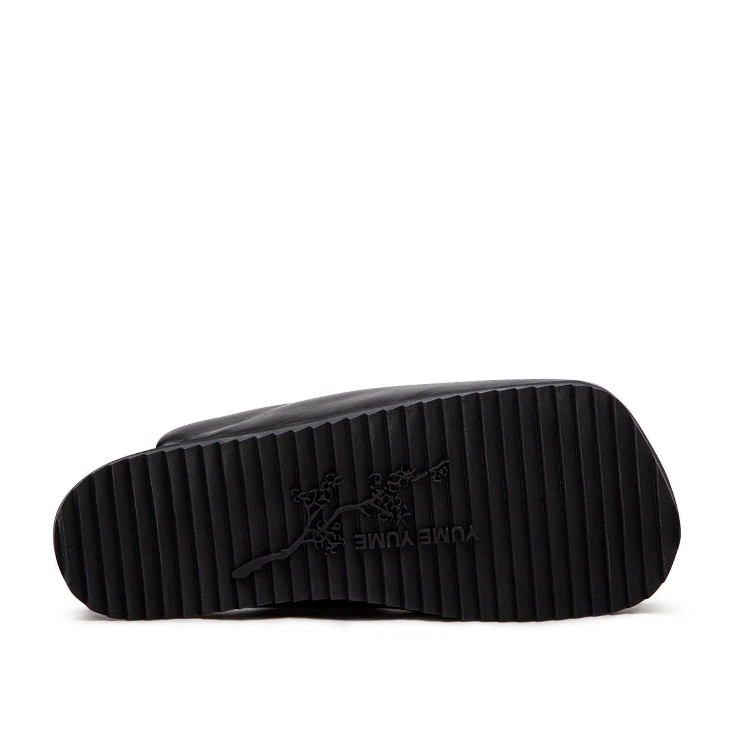 yume yume truck slides (black leather) - a.plus