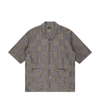 needles cabana checker shirt (grey) - a.plus