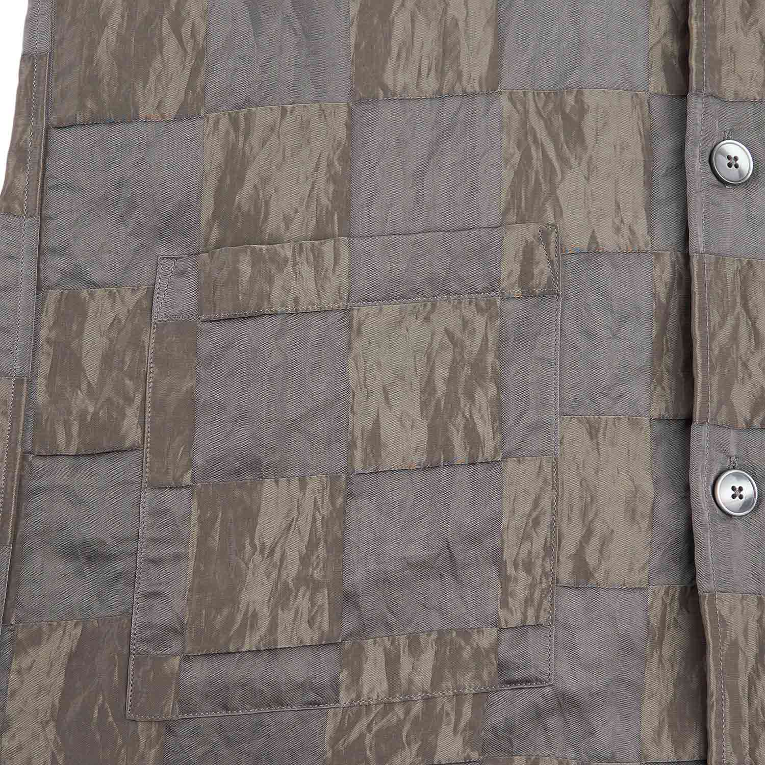 needles cabana checker shirt (grey) - a.plus