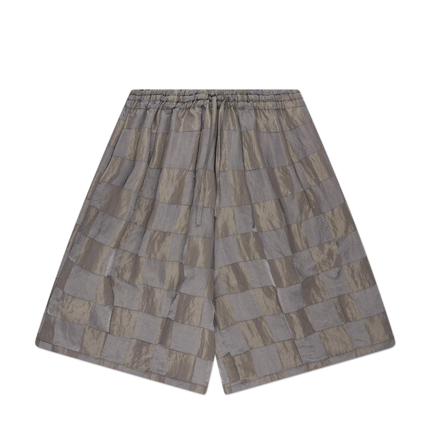 needles h.d.p. checker shorts (grey) - a.plus