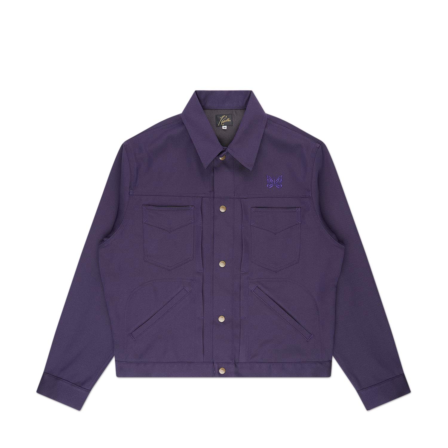 needles penny jean jacket (purple) - a.plus