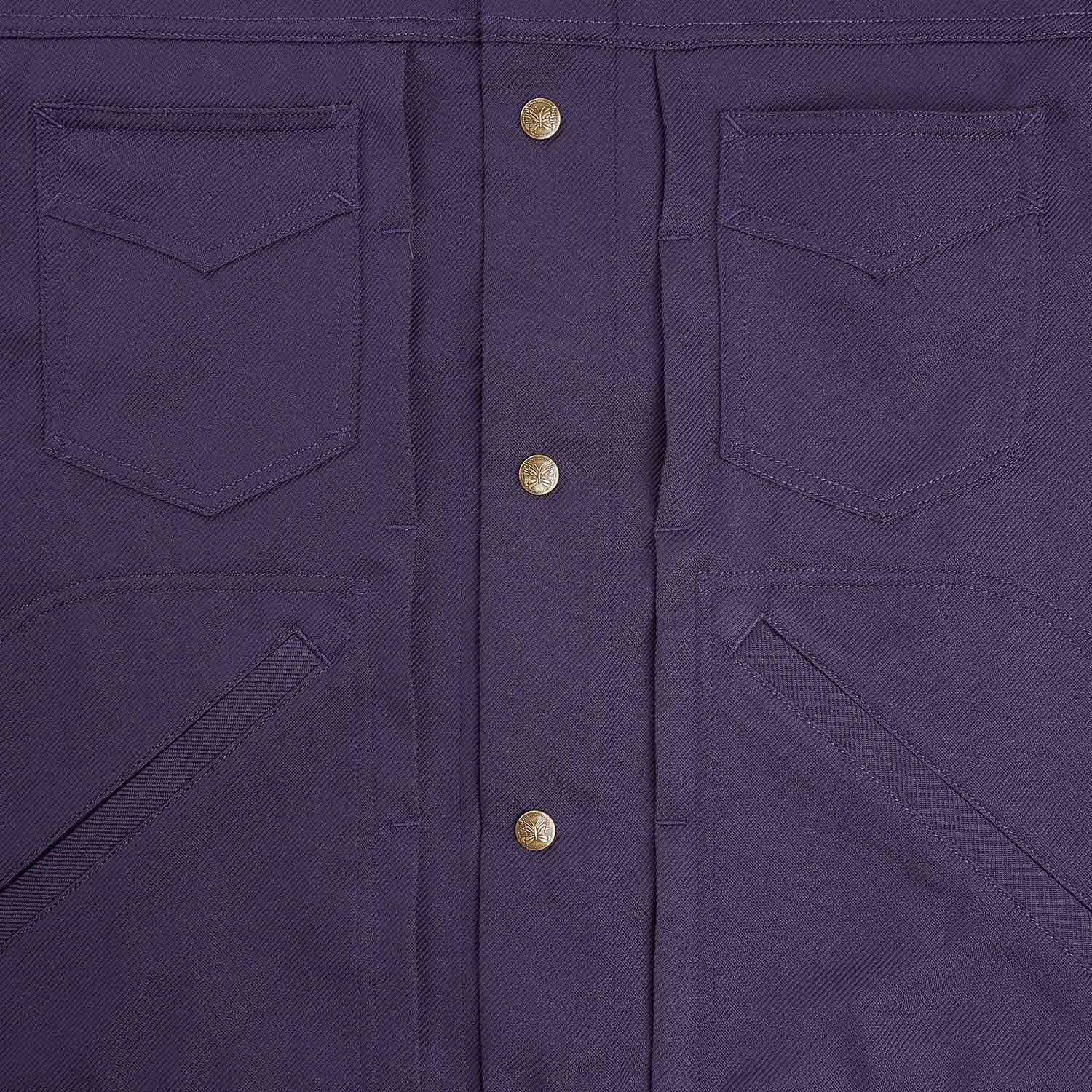 needles penny jean jacket (purple) - a.plus