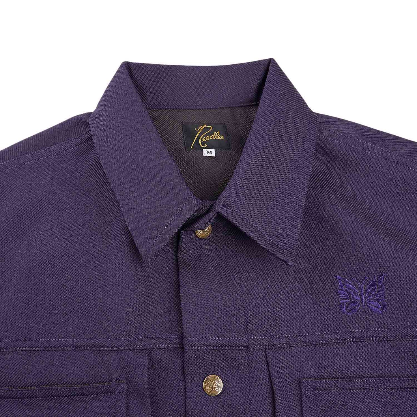 needles penny jean jacket (purple) - a.plus