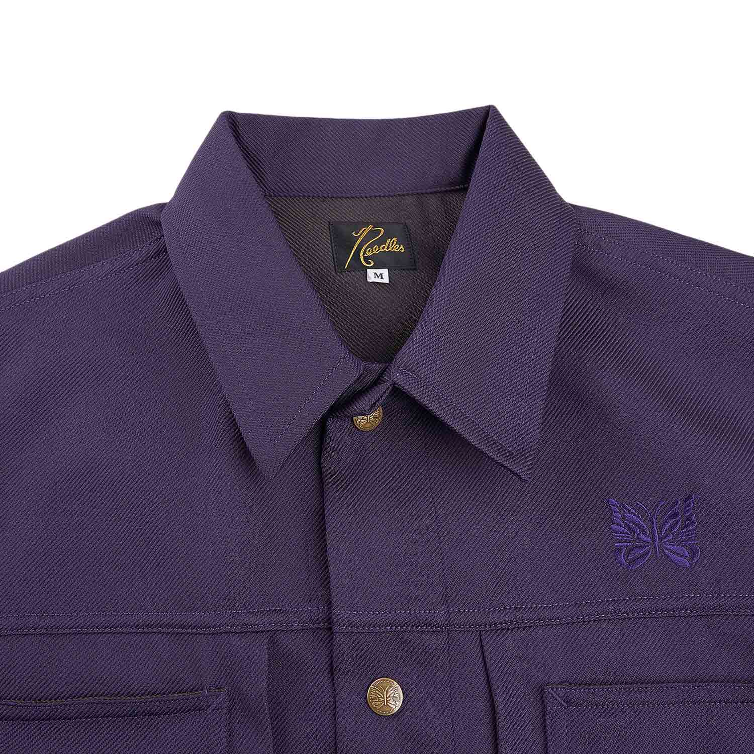 needles penny jean jacket (purple) - a.plus