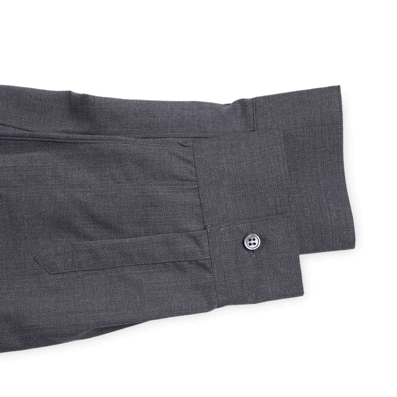 comme des garçons shirt woven shirt (grey) - a.plus