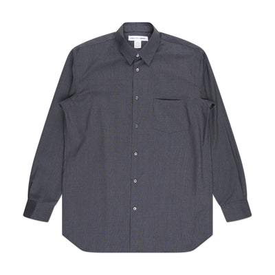 comme des garçons shirt woven shirt (grey) - a.plus