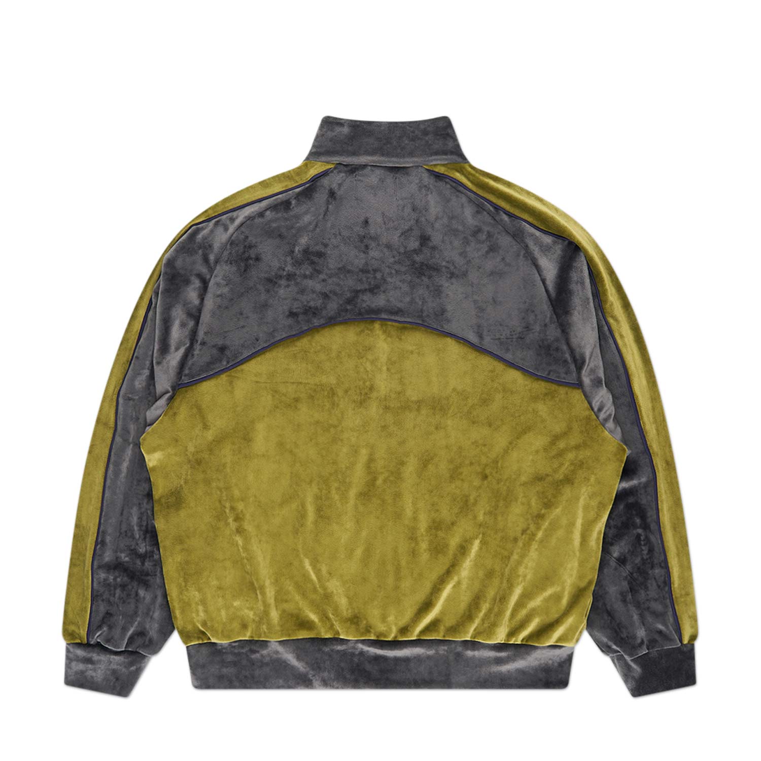 rassvet racer zip jacket (grey / green) - a.plus