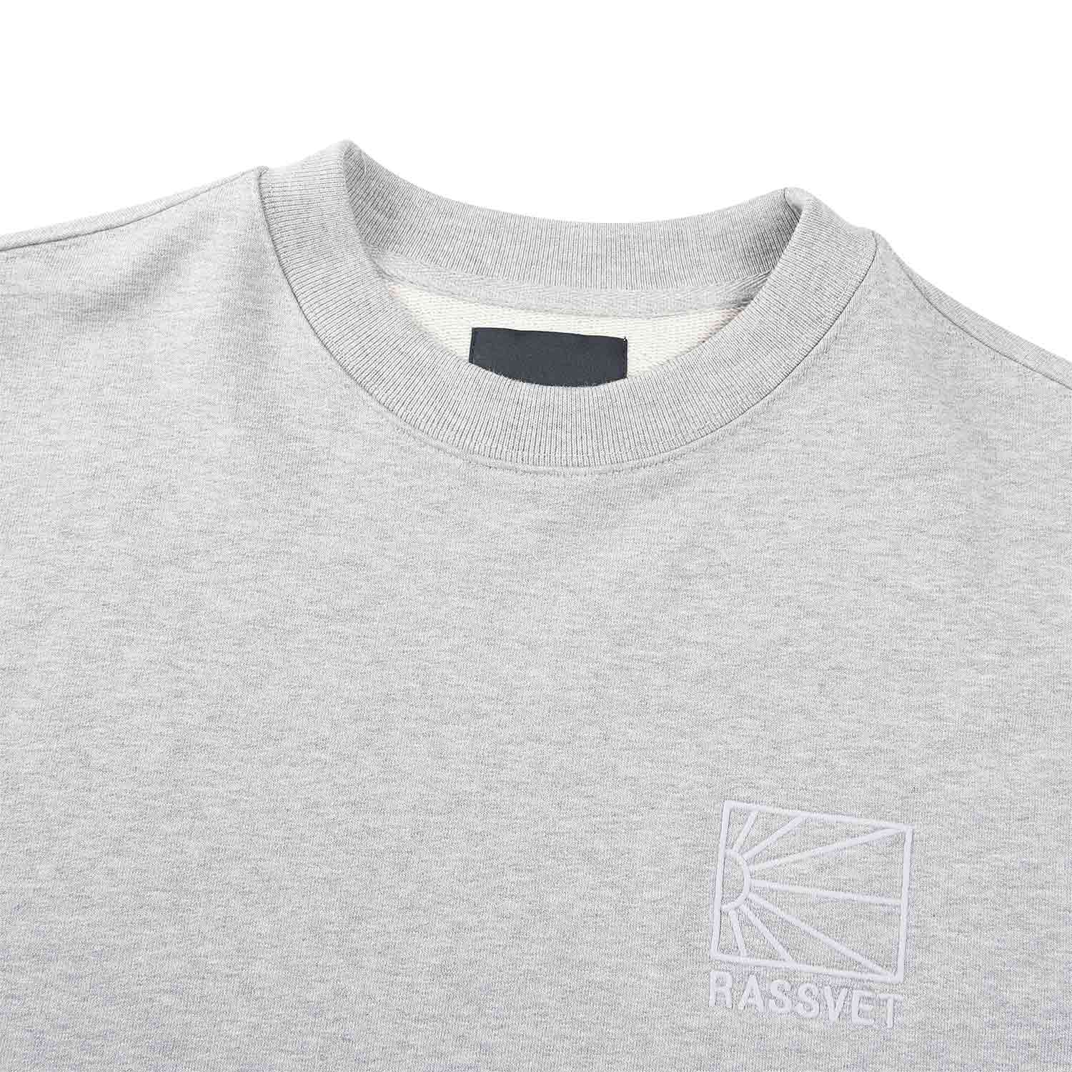 rassvet mini logo sweatshirt (grey) - a.plus