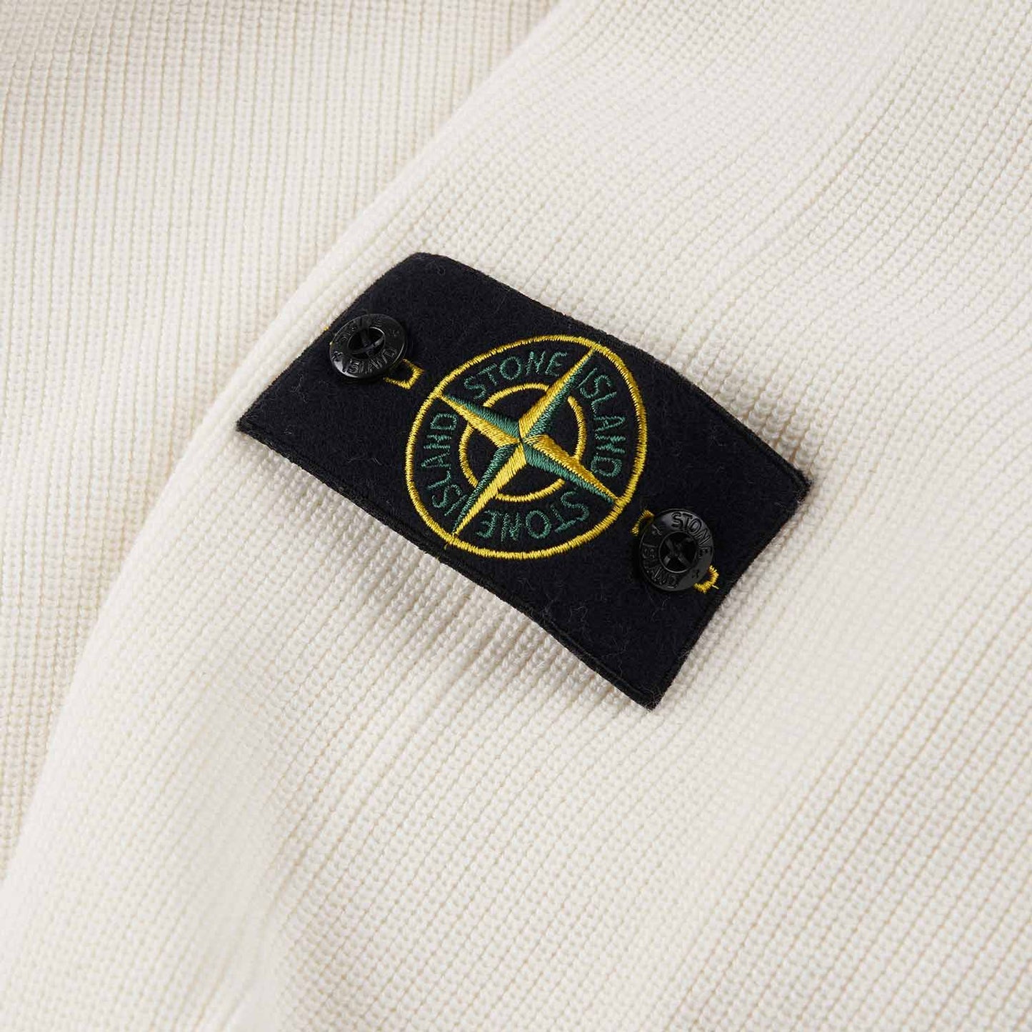 stone island knitted crewneck (white) - a.plus