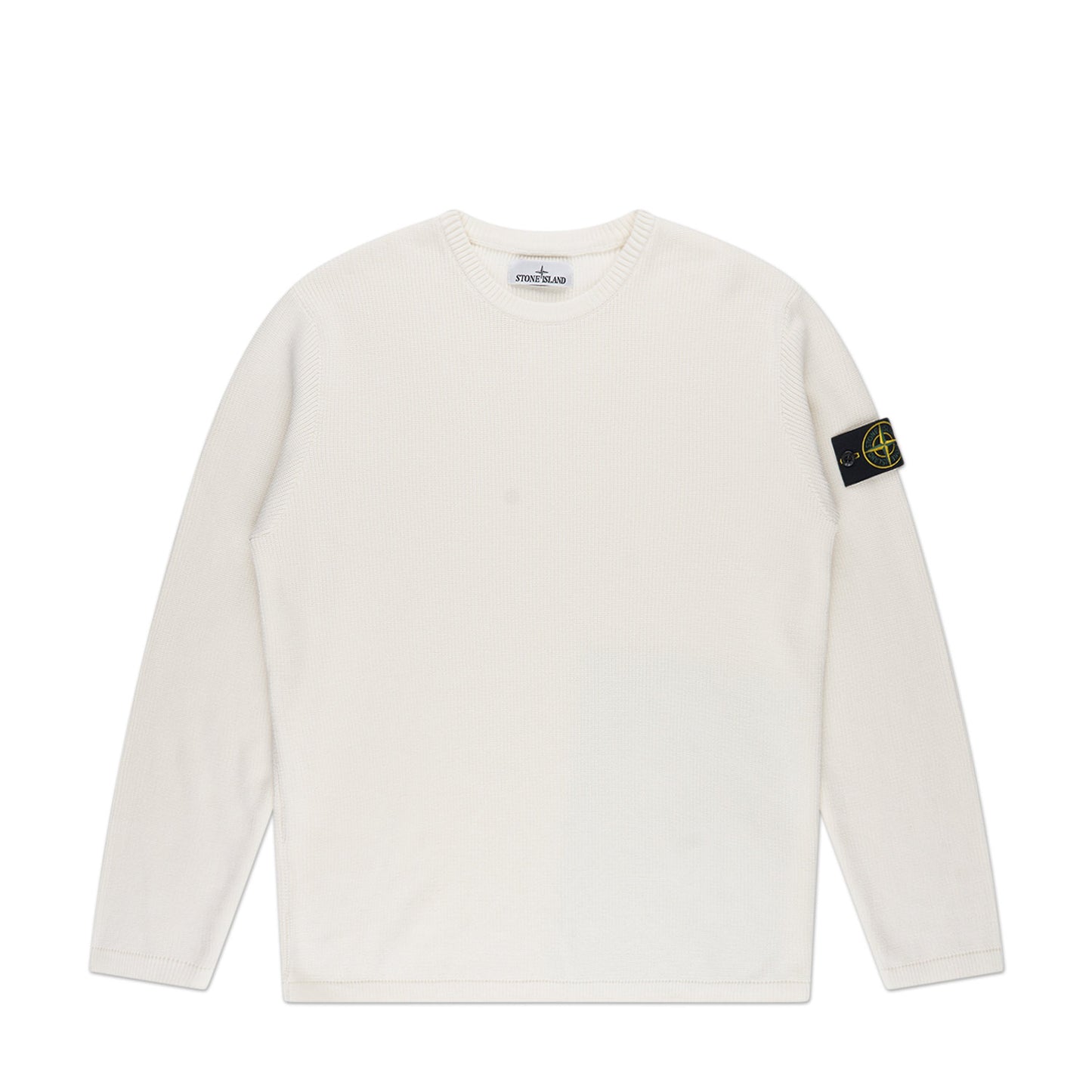 stone island knitted crewneck (white) - a.plus