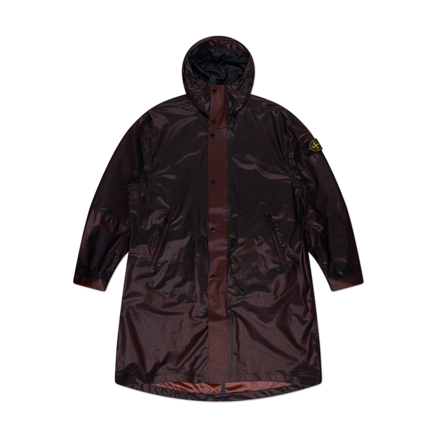 stone island patch coat (rust) - a.plus