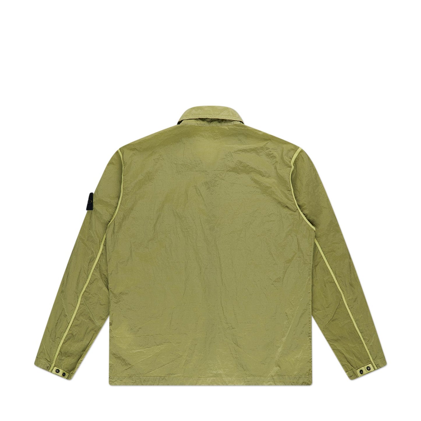 stone island econyl® overshirt (lemon) - a.plus