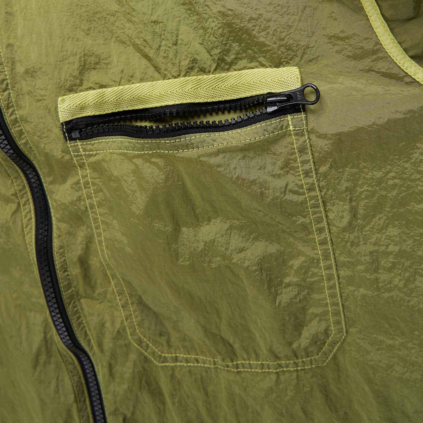 stone island econyl® overshirt (lemon) - a.plus