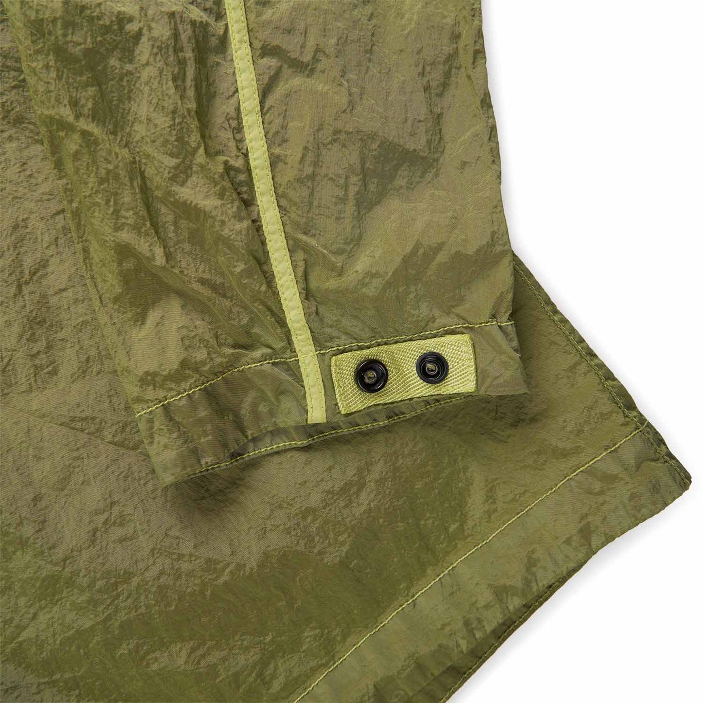 stone island econyl® overshirt (lemon) - a.plus